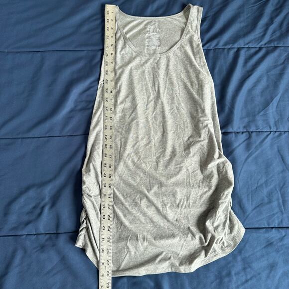 Time and Tru Gray Maternity Ruched Tank Top Size M - Picture 5 of 5